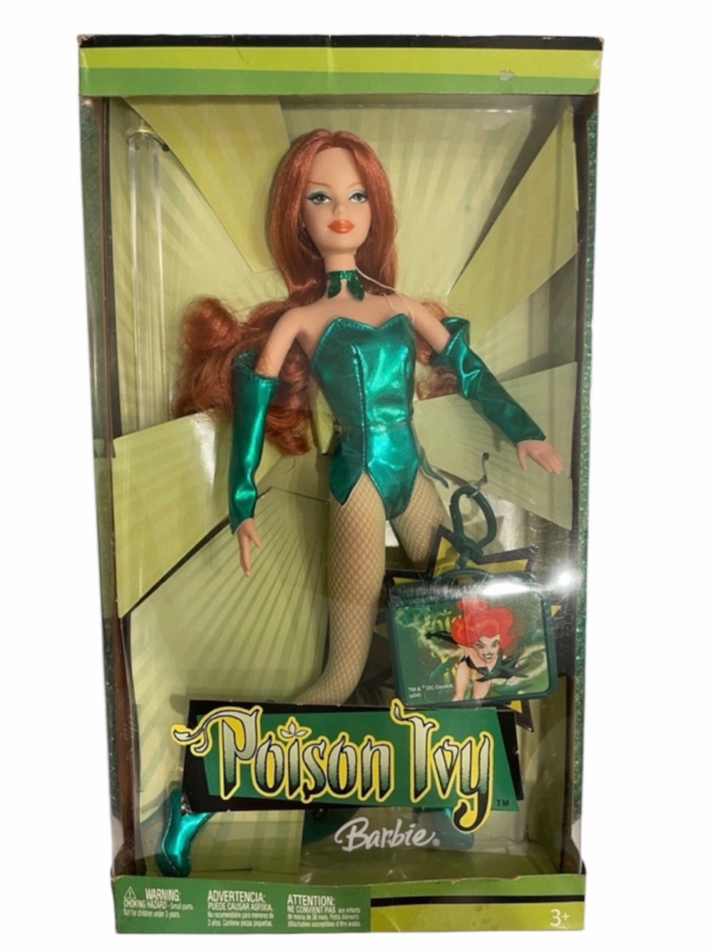 Mattel Barbie POISON IVY DC Universe Comics Fashion Doll 2004 Brand New NIB